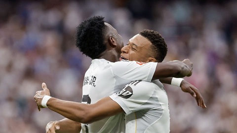 Song sát Vinicius – Mbappe trở lại  Song sát Vinicius – Mbappe trở lại